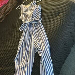 Blue and white striped J Crew size 10
